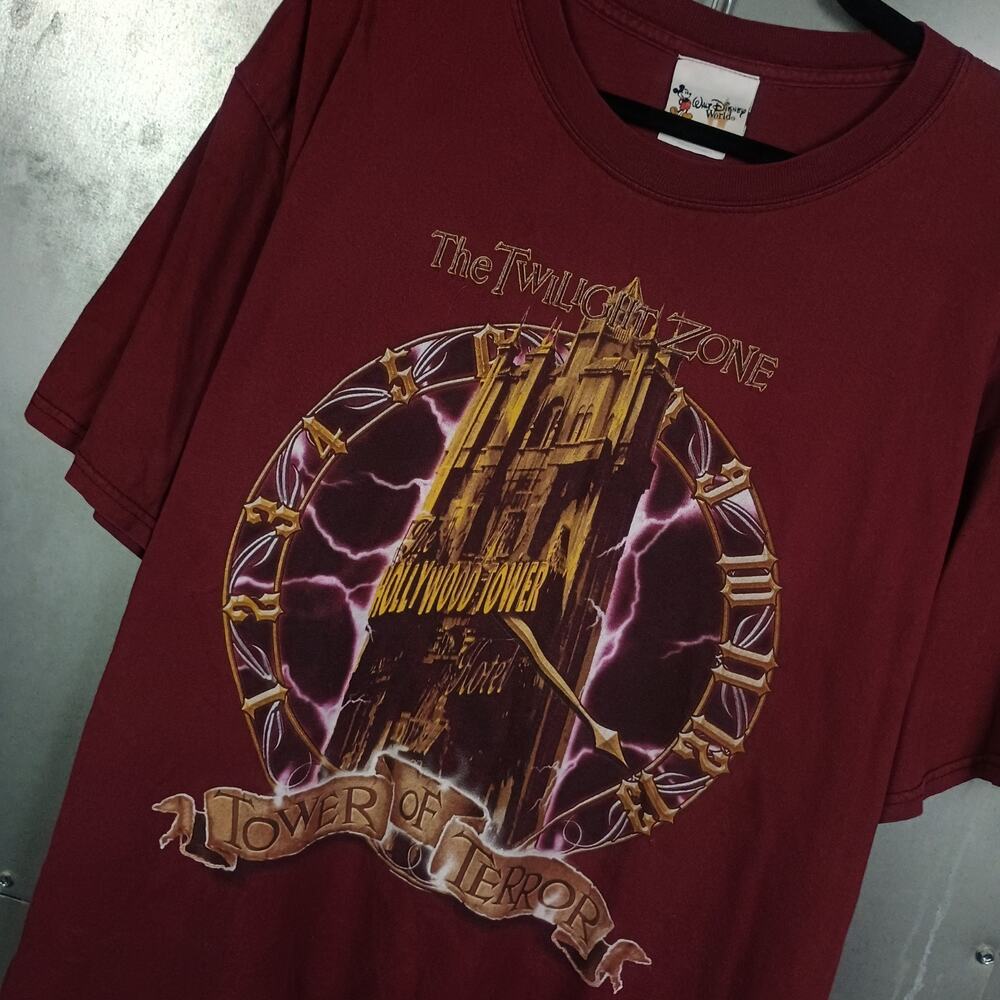 Twilight Zone Disney World Tower Of Terror Hollywood Studio Vintage Y2K Shirt XL